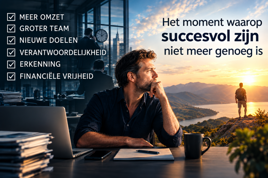Het moment waarop succesvol zijn niet meer genoeg is